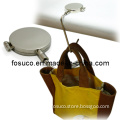 Hidden Contractible Handbag Hangers in Shiny Silver (FS130017)